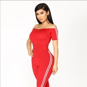 Fashion Nova Off-Shoulder jumpsuit